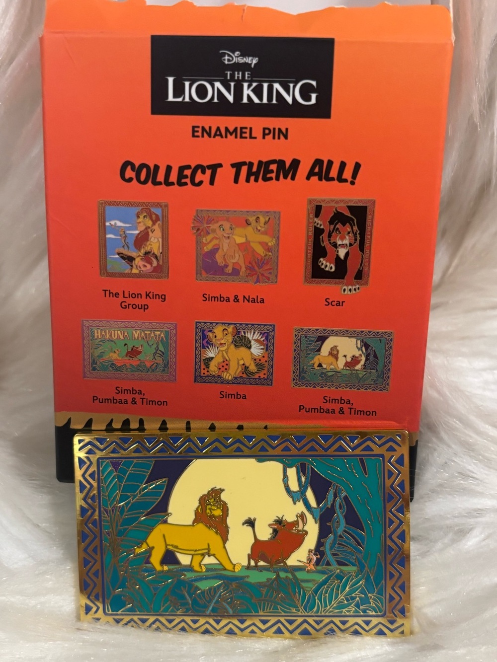 Disney The Lion King Framed Mystery Pin Older Simba Timon Pumba New Walking